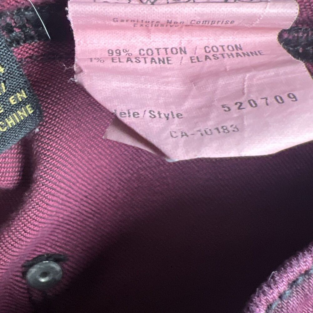 Cartise Denim Red Size 4 RARE Sample - Picture 6 of 8